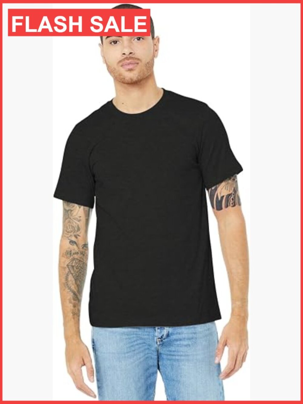Unisex Heather CVC T-Shirt Retail Fit Ribbed Collar